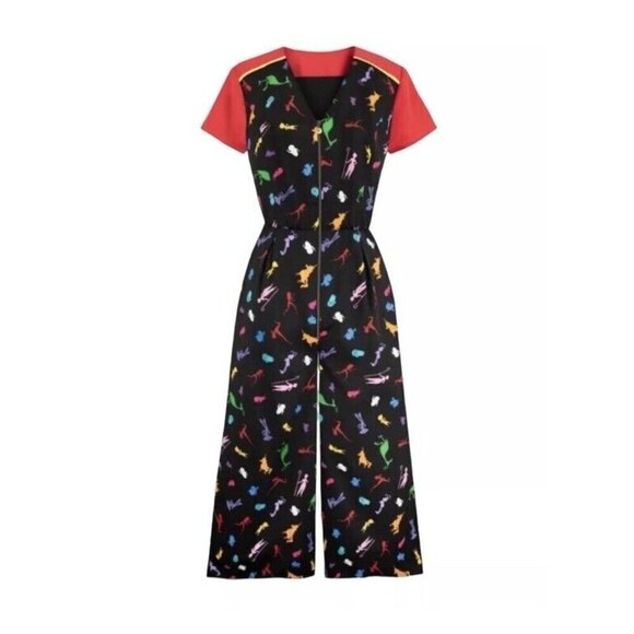 Disney Parks Dress Shop Disney Pixar Printer Jumpsuit Sz Small NWT $128 - Picture 1 of 8